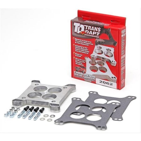 Trans-Dapt Performance Carburetor Adapters, Black T37-2062